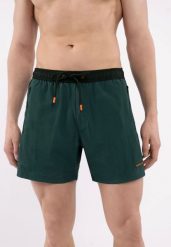 Szorty plażowe, Regular Fit, P-TOVI. Szorty Volcano, m, bez wzorów, z materiału, klasyczne, z standardowym stanem. Za 89.99 zł.
