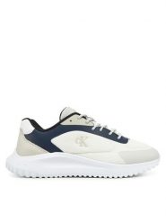 Calvin Klein Jeans Sneakersy Eva Runner Low Mesh Mix YM0YM01185 Écru. Buty sportowe casual Calvin Klein Jeans, bez wzorów, z jeansu, bez zapięcia. Za 359.99 zł.