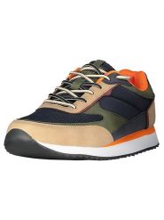 Geographical Norway Sneakersy "Olyno" w kolorze beżowo-oliwkowo-granatowym rozmiar: 41. Brązowe buty sportowe casual Geographical Norway, bez wzorów, bez zapięcia. Za 114.17 zł.