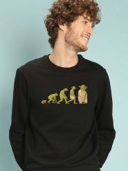 WOOOP Bluza "Yodalution" w kolorze czarnym rozmiar: L. Czarne bluzy Wooop, l, bez wzorów, z bawełny, bez kaptura. Za 100.99 zł.