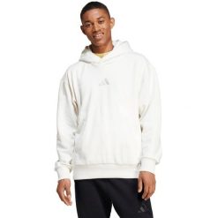 Bluza męska adidas All Szn Fleece Hoodie. Białe bluzy z kapturem Adidas, l, bez wzorów, z bawełny, z kapturem. Za 200.99 zł.