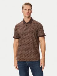 MICHAEL Michael Kors Polo CS650V848T Brązowy ciemny Regular Fit. Brązowe koszulki polo MICHAEL Michael Kors, m, bez wzorów, z bawełny, bez kołnierzyka, bez ramiączek. Za 439.99 zł.