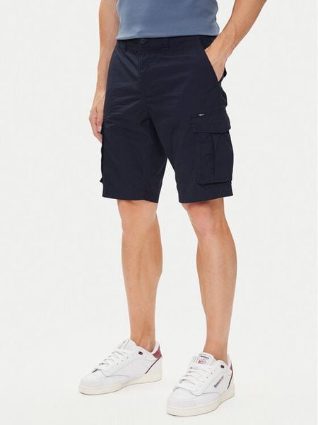 Petrol Industries Szorty materiałowe M-1050-SHO600 Granatowy Cargo Fit. Niebieskie szorty Petrol Industries, m, bez wzorów, z bawełny. Za 109.99 zł.