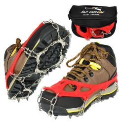 Raczki turystyczne Alp Extreme Ice Trail. Czerwone buty trekkingowe ALP EXTREME, bez wzorów, bez zapięcia. W wyprzedaży za 99.90 zł.