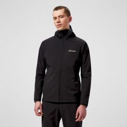 Kurtka softshell męska Berghaus Skelbo. Brązowe kurtki Berghaus, m, bez wzorów, z softshellu, bez kaptura. Za 449.99 zł.
