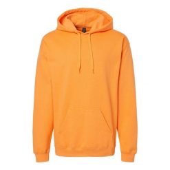 Bluza Z Kapturem Dla Dorosłych Unisex Softstyle Midweight. Czerwone bluzy GILDAN, m, bez wzorów, z kapturem. Za 112.99 zł.