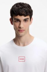 Koszulka męska do spania Hugo Loungewear Laze BIANCO (50525236-101) XL. Białe piżamy HUGO BOSS, l, bez wzorów, z bawełny, bez ramiączek. Za 161.53 zł.