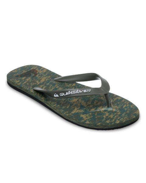 Klapki dla Mężczyzn MOLOKAI RECYCLED Brązowy. Zielone klapki Quiksilver, z gumy. Za 94.99 zł.