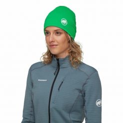 Lekka czapka Taiss Light Beanie Mammut. Zielone czapki zimowe Mammut, bez wzorów. Za 149.36 zł.