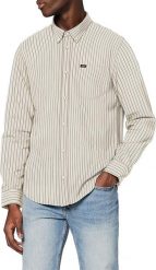 LEE MĘSKA KOSZULA LEE BUTTON DOWN TURTLEDOVE L880FZCV 112123093. Koszule Lee, l, bez wzorów, bez kołnierzyka, bez ramiączek. Za 139.99 zł.