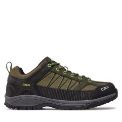 Trekkingi CMP. Zielone buty trekkingowe CMP, bez wzorów, bez zapięcia. Za 229.99 zł.