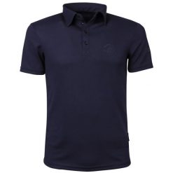 Koszulka polo do jazdy konnej Harry's Horse Liciano. Niebieskie koszulki polo HARRYS HORSE, s, bez wzorów, ze skóry, bez kołnierzyka, bez ramiączek, do jazdy konnej. Za 192.50 zł.