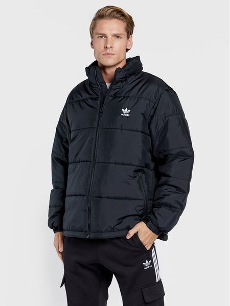 Adidas Kurtka przejściowa Essentials HL9190 Czarny Regular Fit. Czarne kurtki Adidas, m, bez wzorów, z syntetyku, bez kaptura. Za 269.99 zł.