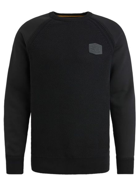 PME Legend Sweter w kolorze czarnym rozmiar: L. Czarne swetry nierozpinane PME Legend, l, bez wzorów, z bawełny, bez kołnierzyka, bez ramiączek. Za 311.12 zł.