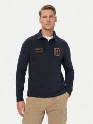 Aeronautica Militare Polo 262PO1941UJ00703 Granatowy Regular Fit. Niebieskie koszulki polo Aeronautica Militare, m, bez wzorów, z bawełny, bez kołnierzyka, bez ramiączek. Za 534.99 zł.