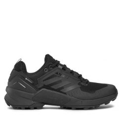 Trekkingi adidas. Czarne buty trekkingowe Adidas, bez wzorów, z gore-texu, bez zapięcia. Za 509.99 zł.