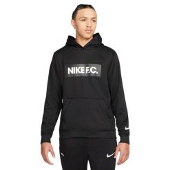 Męska Bluza Z Kapturem DF FC Libero. Czarne bluzy Nike, m, bez wzorów, z kapturem. Za 220.99 zł.