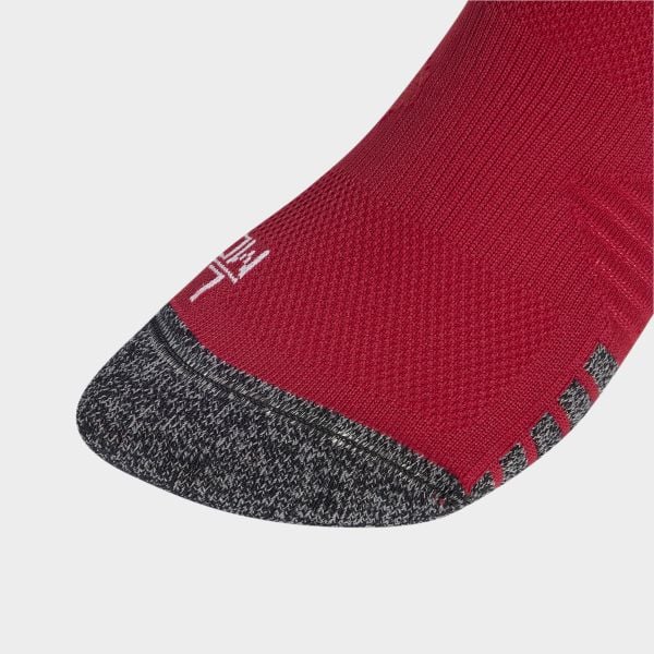 Getry podstawowe Liverpool FC 26/27. Czerwone legginsy długie sportowe Adidas, l, bez wzorów, z bawełny, do piłki nożnej, climacool (adidas). Za 99.95 zł.