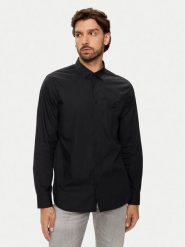 Armani Exchange Koszula 6DZC10 ZNXLZ 1200 Czarny Slim Fit. Czarne koszule Armani Exchange, m, bez wzorów, z bawełny, bez kołnierzyka, bez ramiączek. Za 309.99 zł.