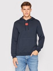 Hugo Bluza Daratschi214 50458700 Granatowy Regular Fit. Niebieskie bluzy Hugo, m, bez wzorów, z bawełny, bez kaptura. Za 309.99 zł.