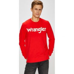 Wrangler - Bluza. Czerwone bez kategorii Wrangler, z nadrukiem, z bawełny. Za 199.90 zł.