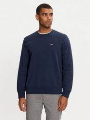 Levi's® Bluza Orginal Crew 35909-0001 Granatowy Regular Fit. Niebieskie bluzy m, bez wzorów, z bawełny, bez kaptura. Za 299.99 zł.