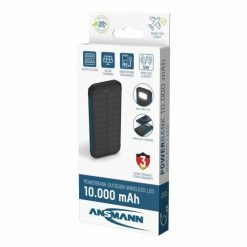 Ansmann PB212W Litowo-polimerowy (LiPo) 10000 mAh Czarny, Niebieski. Czarne powerbanki Ansmann. Za 211.99 zł.