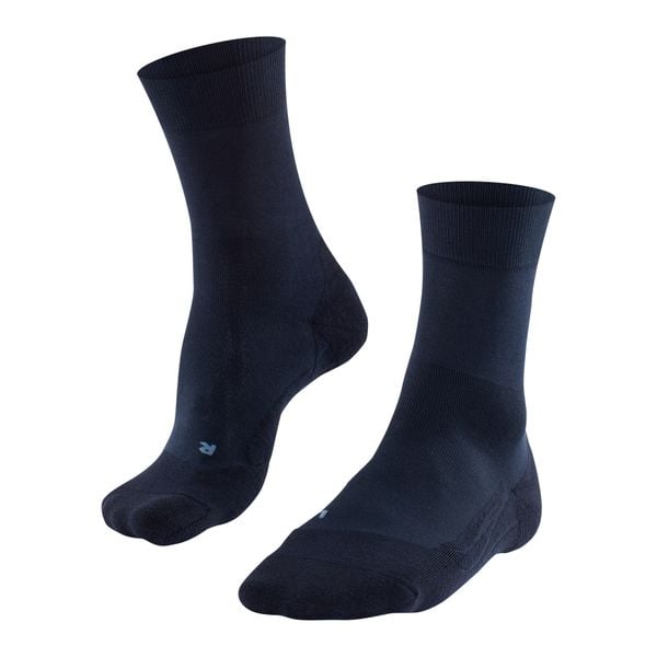 Skarpetki Falke GO2. Niebieskie skarpety Falke, bez wzorów, z bawełny. Za 144.00 zł.