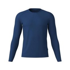 Koszulka z długim rękawem Löffler Merino-Tencel(Tm). Niebieskie bielizna termoaktywna LOFFLER, l, bez wzorów, bez ramiączek. Za 421.00 zł.