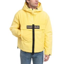 Kurtka turystyczna męska Napapijri Skidoo Creator. Żółte kurtki Napapijri, na zimę, m, bez wzorów, z poliamidu, z kapturem. W wyprzedaży za 721.00 zł.