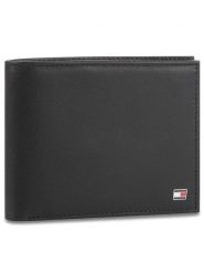Tommy Hilfiger Duży Portfel Męski Eton Cc And Coin Pocket AM0AM00651 Czarny. Czarne portfele Tommy Hilfiger, bez wzorów, ze skóry. Za 299.99 zł.