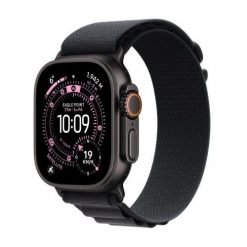 Smartwatch Apple Watch Ultra 3 (2025) LTE 49mm Titanium Case z Alpine Loop Medium - Czarny. Czarne zegarki smartwatch Apple, bez wzorów. Za 4,459.99 zł.