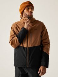 Regatta Kurtka przejściowa "Highton Stretch" w kolorze jasnobrązowo-czarnym rozmiar: S. Brązowe kurtki Regatta, s, bez wzorów, bez kaptura. Za 260.99 zł.