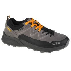 Buty trekkingowe męskie, CMP Kaleepso Low. Szare buty turystyczne CMP, bez wzorów, z materiału, przed kostkę, bez zapięcia, outdoorowe. Za 259.99 zł.