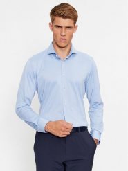 Boss Koszula P-Hank-Spread-C1-222 50503533 Błękitny Slim Fit. Niebieskie koszule Boss, m, bez wzorów, z syntetyku, bez kołnierzyka, bez ramiączek. Za 259.99 zł.