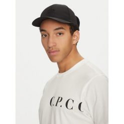 Czapka z daszkiem C.P. Company. Czarne czapki z daszkiem C.P. Company, bez wzorów. Za 439.99 zł.