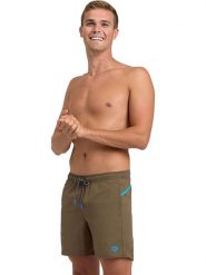 Arena Szorty kąpielowe w kolorze jasnobrązowym rozmiar: L. Brązowe kąpielówki Arena, l, bez wzorów, z materiału. Za 118.01 zł.