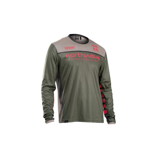 Koszulka rowerowa z długim rękawe NORTHWAVE Edge 2 Jersey Long Sleeve. Brązowe bluzy Northwave, s, bez wzorów, z jersey, bez kaptura. Za 180.00 zł.