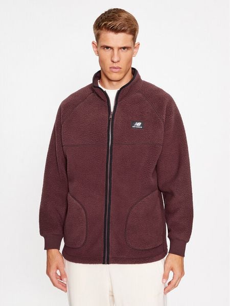 New Balance Polar Athletics Polar Fleece Full Zip MJ33503 Czerwony ciemny Regular Fit. Czerwone bluzy z polaru New Balance, l, bez wzorów, z polaru, bez kaptura. Za 449.99 zł.