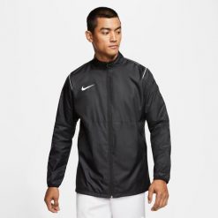 Kurtka Przeciwdeszczowa do biegania Męska Nike Park 20. Czarne kurtki Nike, m, bez wzorów, z syntetyku, bez kaptura, do biegania. Za 266.00 zł.