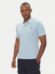 Napapijri Polo Elbas NP0A4GB4 Błękitny Regular Fit. Niebieskie koszulki polo Napapijri, m, bez wzorów, z bawełny, bez kołnierzyka, bez ramiączek. Za 239.99 zł.