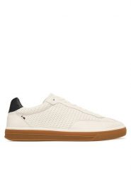 Tommy Hilfiger Sneakersy Lo Lux Cut Out FM0FM05926 Biały. Białe buty sportowe casual Tommy Hilfiger, bez wzorów, ze skóry, bez zapięcia. Za 569.99 zł.