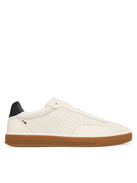 Tommy Hilfiger Sneakersy Lo Lux Cut Out FM0FM05926 Biały. Białe buty sportowe casual Tommy Hilfiger, bez wzorów, ze skóry, bez zapięcia. Za 569.99 zł.