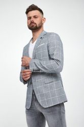 Marynarka męska w kratkę z lnem Hogiz JOOP! JEANS. Garnitury JOOP! Jeans, m, bez wzorów, z jeansu. W wyprzedaży za 1,574.25 zł.