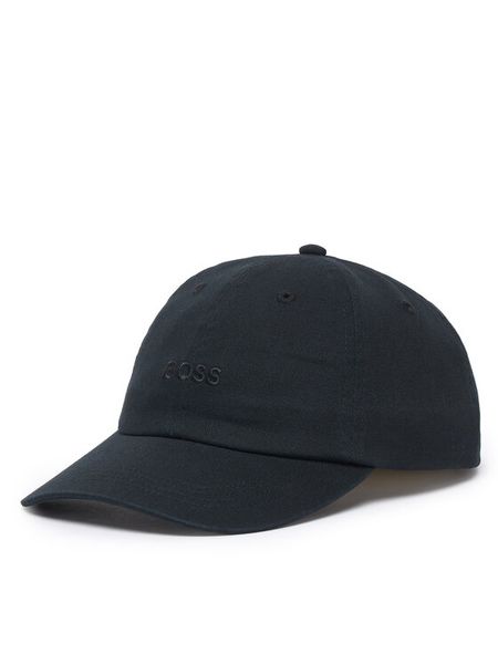 BOSS Czapka z daszkiem Connect 50574494 Czarny. Czarne czapki z daszkiem Boss, bez wzorów, z bawełny. Za 199.99 zł.