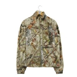 Second life - Kurtka polarowa w kamuflażu dla mężczyzn - Jak nowy. Brązowe kurtki SOLOGNAC, m, bez wzorów, z polaru, bez kaptura. Za 105.71 zł.