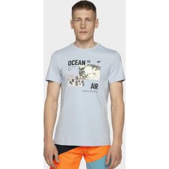 T-shirt męski TSM254 - jasny niebieski. T-shirty marki 4F. Za 59.99 zł.