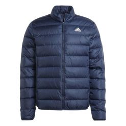 Kurtka Essentials Light Rozmiar XXL Niebieski - IK3218. Białe kurtki Adidas, na zimę, xxl, bez wzorów, z poliesteru, bez kaptura. Za 415.00 zł.