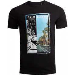 T-shirt męski TSM618 - głęboka czerń - Outhorn. T-shirty Outhorn. W wyprzedaży za 39.99 zł.