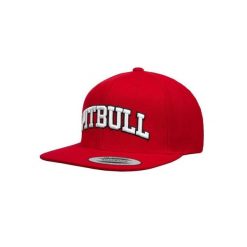 Czapka męska Pitbull Snapback PITBULL. Czerwone czapki z daszkiem PITBULL, bez wzorów. Za 129.00 zł.